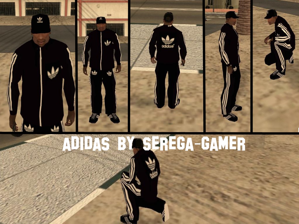 Пакет одежды adidas для GTA San Andreas. 